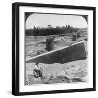 The Ruins of Baalbek (Balabak), Syria, 1900-Underwood & Underwood-Framed Photographic Print