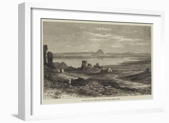 The Ruins of Carthage, Three Miles from Tunis-null-Framed Giclee Print