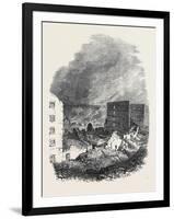 The Ruins of Cotton's Wharf the Great Fire in Southwark July6 1861-null-Framed Giclee Print