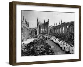 The Ruins of Coventry Cathedral-null-Framed Premium Photographic Print