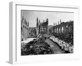 The Ruins of Coventry Cathedral-null-Framed Premium Photographic Print