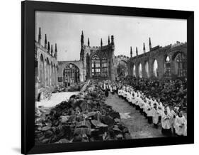 The Ruins of Coventry Cathedral-null-Framed Photographic Print