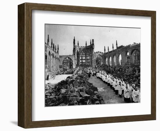 The Ruins of Coventry Cathedral-null-Framed Photographic Print