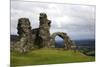 The ruins of Dinas Bran, a medieval castle near Llangollen, Denbighshire, Wales, United Kingdom, Eu-David Pickford-Mounted Photographic Print