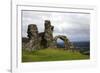 The ruins of Dinas Bran, a medieval castle near Llangollen, Denbighshire, Wales, United Kingdom, Eu-David Pickford-Framed Photographic Print