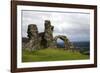 The ruins of Dinas Bran, a medieval castle near Llangollen, Denbighshire, Wales, United Kingdom, Eu-David Pickford-Framed Photographic Print