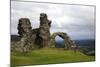 The ruins of Dinas Bran, a medieval castle near Llangollen, Denbighshire, Wales, United Kingdom, Eu-David Pickford-Mounted Photographic Print