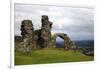 The ruins of Dinas Bran, a medieval castle near Llangollen, Denbighshire, Wales, United Kingdom, Eu-David Pickford-Framed Photographic Print