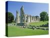 The Ruins of Glastonbury Abbey, Glastonbury, Somerset, England, UK-Christopher Nicholson-Stretched Canvas