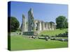 The Ruins of Glastonbury Abbey, Glastonbury, Somerset, England, UK-Christopher Nicholson-Stretched Canvas