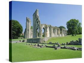 The Ruins of Glastonbury Abbey, Glastonbury, Somerset, England, UK-Christopher Nicholson-Stretched Canvas