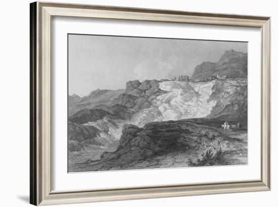 The Ruins of Hierapolis, Now Called Pambouk Kaleh, on the Way from Laodicea-Thomas Allom-Framed Giclee Print