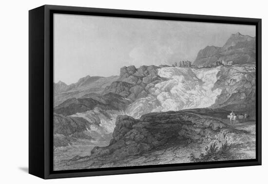 The Ruins of Hierapolis, Now Called Pambouk Kaleh, on the Way from Laodicea-Thomas Allom-Framed Stretched Canvas