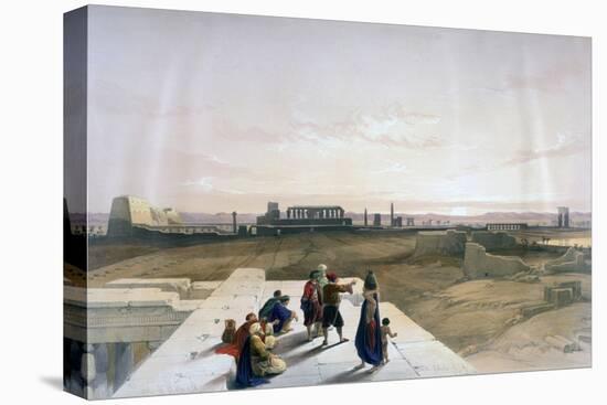 The Ruins of Karnak from the West, 19th Century-David Roberts-Stretched Canvas