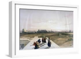 The Ruins of Karnak from the West, 19th Century-David Roberts-Framed Giclee Print