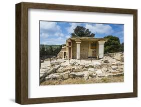 The Ruins of Knossos, the Largest Bronze Age Archaeological Site, Minoan Civilization-Michael Runkel-Framed Photographic Print