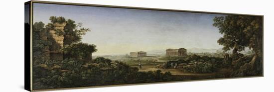 The Ruins of Paestum, 1805-30-Gioacchino Rinaldi-Stretched Canvas