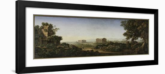 The Ruins of Paestum, 1805-30-Gioacchino Rinaldi-Framed Giclee Print