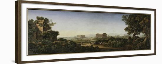 The Ruins of Paestum, 1805-30-Gioacchino Rinaldi-Framed Premium Giclee Print