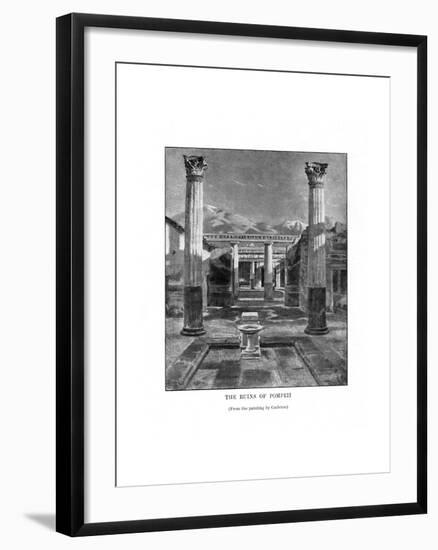 The Ruins of Pompeii, Italy, 19th Century-Carleton Carleton-Framed Giclee Print