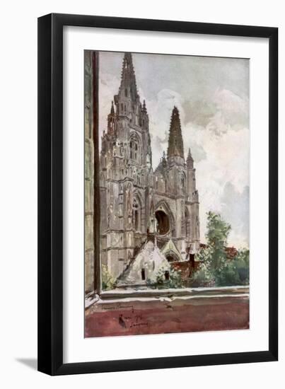 The Ruins of Saint Jean Des Vignes Abbey, Soissons, France, 17 May 1915-Francois Flameng-Framed Giclee Print