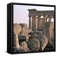 The Ruins of Temple E at Selinunte-CM Dixon-Framed Stretched Canvas