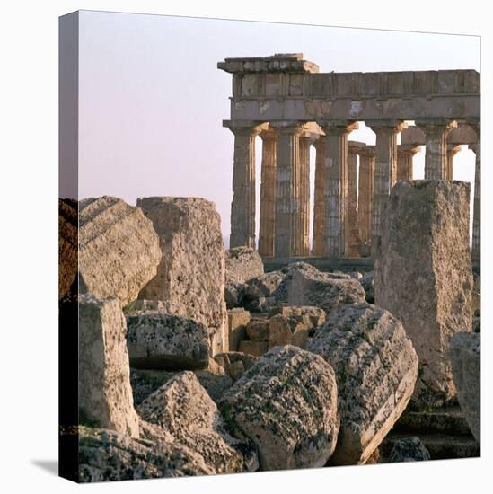 The Ruins of Temple E at Selinunte-CM Dixon-Stretched Canvas