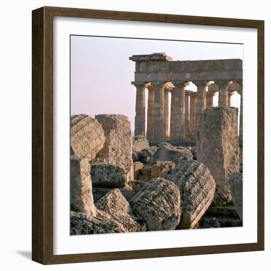 The Ruins of Temple E at Selinunte-CM Dixon-Framed Photographic Print