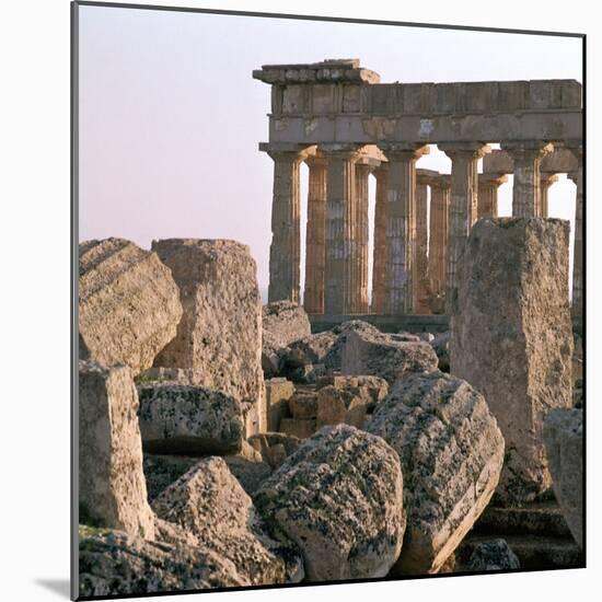 The Ruins of Temple E at Selinunte-CM Dixon-Mounted Photographic Print