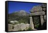 The ruins of the ancient city of Mycenae, UNESCO World Heritage Site, Peloponnese, Greece, Europe-David Pickford-Framed Stretched Canvas