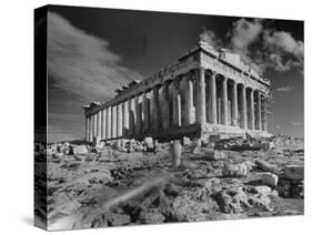 The Ruins of the Ancient Parthenon-null-Stretched Canvas