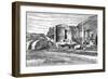 The Ruins of the Basilica at Pergamon, Turkey, 1895-null-Framed Giclee Print