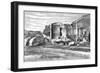 The Ruins of the Basilica at Pergamon, Turkey, 1895-null-Framed Giclee Print