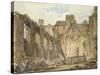 The Ruins of the Chapel in the Savoy Palace-Thomas Girtin-Stretched Canvas