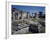 The Ruins of the Great Palace and Colonnade, Tulum-null-Framed Giclee Print