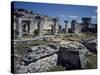 The Ruins of the Great Palace and Colonnade, Tulum-null-Stretched Canvas