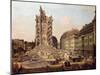 The Ruins of the Old Kreuzkirche, Dresden-Bernardo Bellotto-Mounted Giclee Print