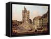 The Ruins of the Old Kreuzkirche, Dresden-Bernardo Bellotto-Framed Stretched Canvas