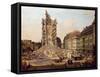 The Ruins of the Old Kreuzkirche, Dresden-Bernardo Bellotto-Framed Stretched Canvas