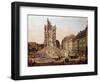 The Ruins of the Old Kreuzkirche, Dresden-Bernardo Bellotto-Framed Giclee Print