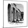 The Ruins of the Palace of Rameses III, Medinet Habu, Upper Egypt, C1890-null-Mounted Giclee Print