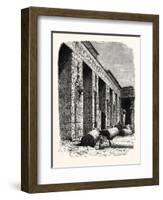 The Ruins of the Palace of Rameses Iii.-null-Framed Giclee Print