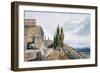 The Ruins of the Roman Theatre at San Gimignano-John Fulleylove-Framed Giclee Print