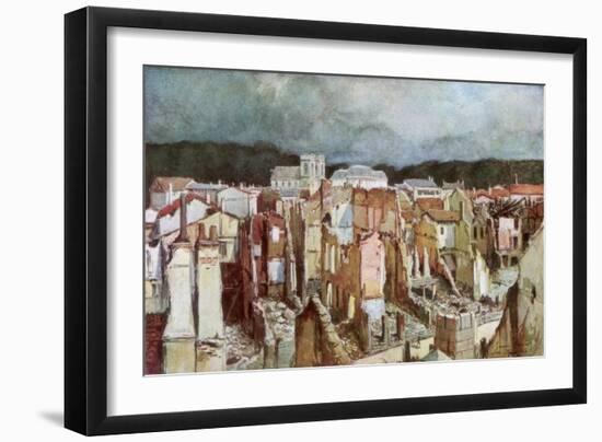 The Ruins of Verdun, June 1916-Francois Flameng-Framed Giclee Print