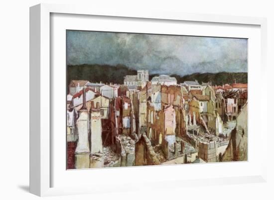 The Ruins of Verdun, June 1916-Francois Flameng-Framed Giclee Print