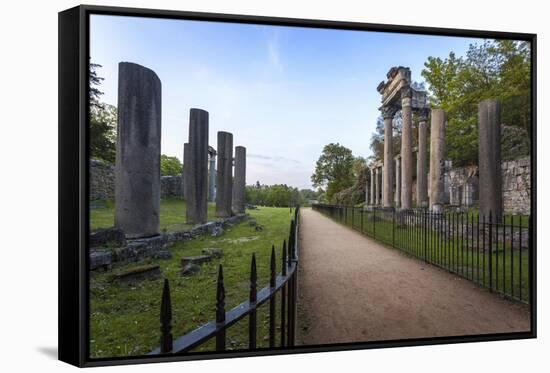 The Ruins, Originally from Leptis Magna, a Roman Town Near Tripoli-Charlie Harding-Framed Stretched Canvas