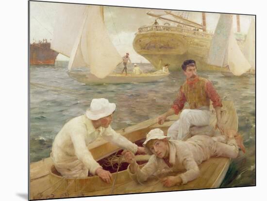 The Run Home, 1902-Henry Scott Tuke-Mounted Giclee Print