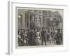 The Run on the Birkbeck Bank, Southampton Buildings, Chancery Lane-William Heysham Overend-Framed Giclee Print