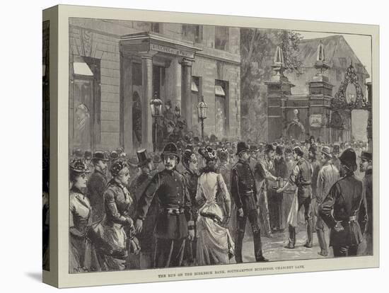 The Run on the Birkbeck Bank, Southampton Buildings, Chancery Lane-William Heysham Overend-Stretched Canvas