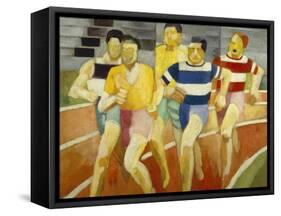 The Runners, C.1924-Robert Delaunay-Framed Stretched Canvas